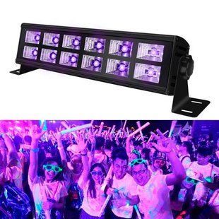 Светодиодная панель УФ 12LED 36Вт 27см Диско стробоскоп цветомузыка DMX512 7000002702 фото