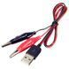 Кабель переходник USB Type-A на зажимы крокодилы, 60см 7000008041 фото 2