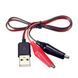 Кабель переходник USB Type-A на зажимы крокодилы, 60см 7000008041 фото 1