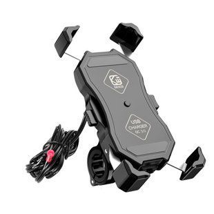 Тримач телефона на кермо 4.7-7" з USB зарядкою QC3.0, Kewig M11 7000005809 фото