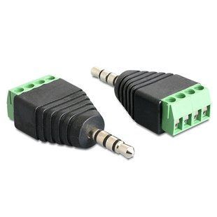 Переходник 3.5мм TRRS mini-jack джек папа - клеммники 4pin 7000003800 фото
