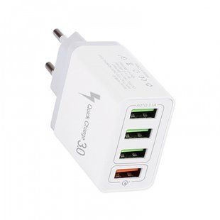 USB 4x сетевое зарядное устройство 5/9/12В 7А, Fast Charger 7000005183 фото