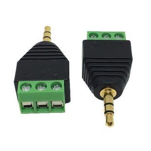 Переходник 3.5мм TRS mini-jack джек папа - клеммники 3pin 7000003844 фото