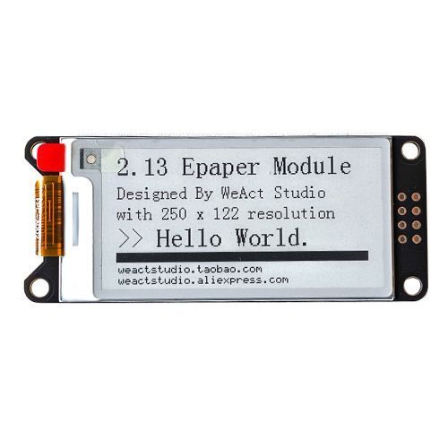 E-ink дисплей 2кольори WeAct Epaper 2.13" 250x122 SPI чорний білий 7000007274 фото