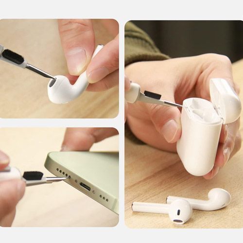 Инструмент для чистки наушников и гаджетов 3в1, ручка для очистки AirPods 7000007907 фото