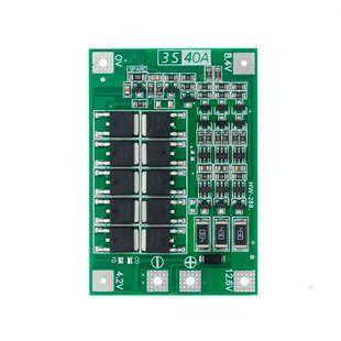 BMS контролер 3S 40А плата заряду захисту 3x Li-ion 18650 з балансиром 7000003005 фото