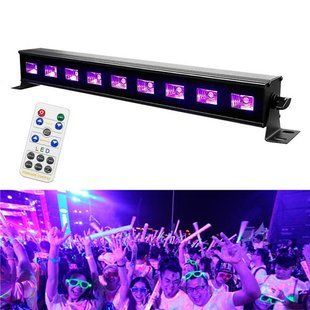 Светодиодная панель УФ 9LED 27Вт 40см Диско стробоскоп цветомузыка DMX512 7000005557 фото