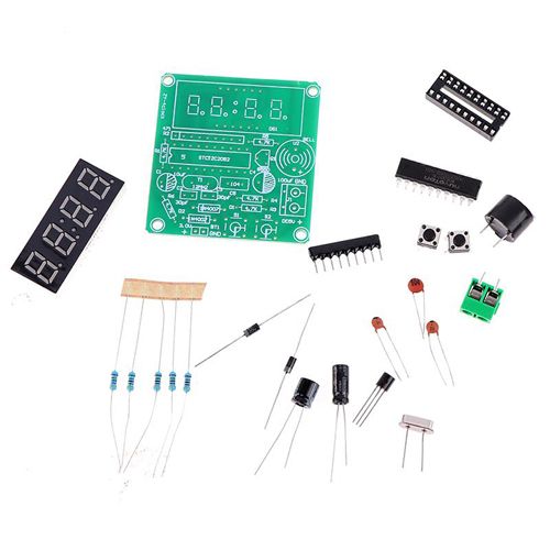 Конструктор електронний годинник, AT89C2051, 4 розряди, DIY ЗБЕРИ САМ 7000006435 фото