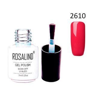 Гель-лак для нігтів манікюру 7мл Rosalind, шеллак, 2610 журавлинний 7000005373 фото