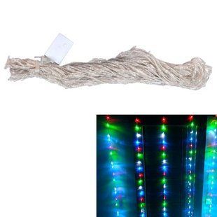 Гірлянда світлодіодна новорічна кольорова Штора Дощик 240 LED 3.2 x 2м 7000003107 фото