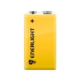 Батарейка крона Enerlight 6F22 9В, батарея, сольова 7000006092 фото