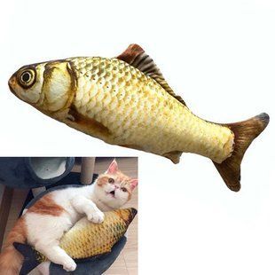 М'яка іграшка риба Короп 40см для кішок кота з котячою м'ятою 7000000802 фото
