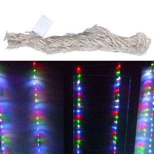 Гірлянда світлодіодна новорічна кольорова Штора Дощик 320 LED 3.6 x 2м 7000003097 фото