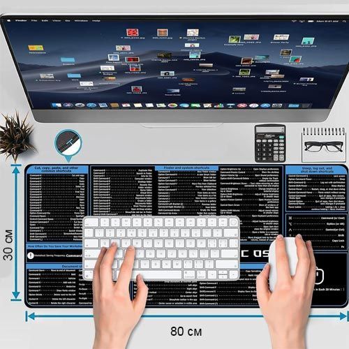 Ігрова поверхня, великий килимок для мишки 80x30см, macOS 7000008136 фото