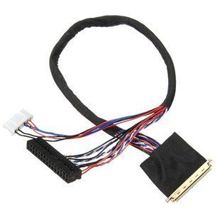 Кабель шлейф LVDS I-PEX 40pin 1канал 6біт для РК матриц LP140WH1 7000001761 фото