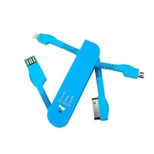 Универсальная складная USB зарядка Ipad Iphone MicroUSB 3в1 7000003239 фото