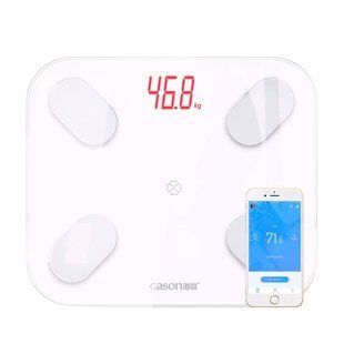 Діагностичні ваги підлогові Bluetooth, смарт-ваги 180кг GASON S4, білі 7000000997 фото