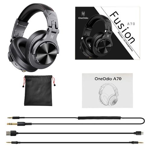 Навушники бездротові OneOdio Fusion Wireless A70, BT гарнітура, чорні 7000006705 фото