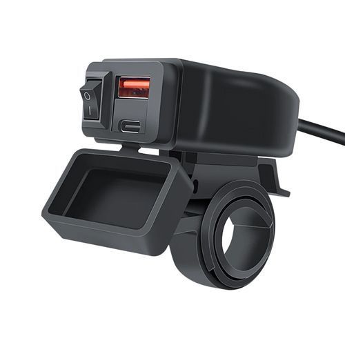 Зарядное устройство USB Type-C 50Вт SAE IP66, на руль мотоцикла 7000007611 фото