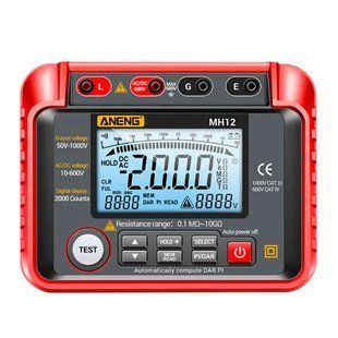 Тестер ізоляції опору до 10ГОм, DAR PI, мегаомметр ANENG MH12 7000007014 фото