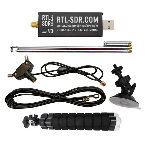 Плата приймач SDR, 500кГц-1.76ГГц, АЦП 8біт, RTL2832U R820T2, RTL-SDR V3 7000006718 фото