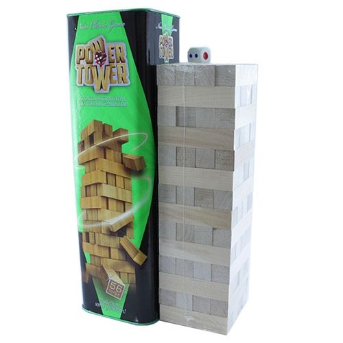 Настольная игра Дженга Башня Jenga Power Tower Джанга PT-01 56 брусков 7000000592 фото