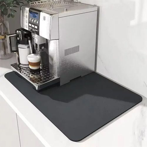 Коврик для сушки посуды 59x40см, влагостойкий, черный 7000007750 фото