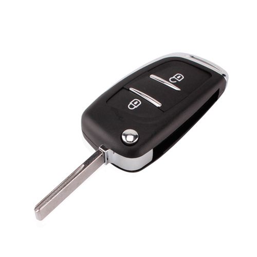 Выкидной ключ, корпус под чип, 2кн DKT0269, Peugeot, HU83, NEW 7000005939 фото