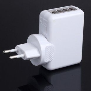 Сетевое зарядное, 4 USB, 5V 2.1A для Ipad, Premium 7000003240 фото
