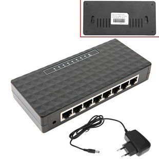Коммутатор сетевой 8-портовый RJ45 свич свитч switch 10/100 Мб/с 7000001740 фото