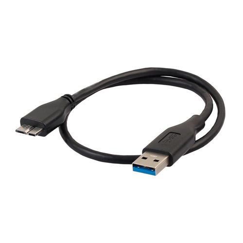 Кабель USB 3.0 - USB Micro-B, 1м, грубый, черный 7000003351 фото