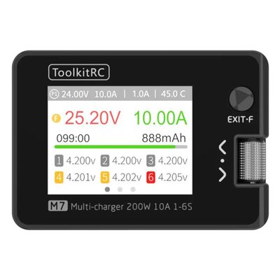 Зарядное устройство для аккумуляторов 1канал ToolkitRC M7 200Вт 10А 1-6S 7000006944 фото
