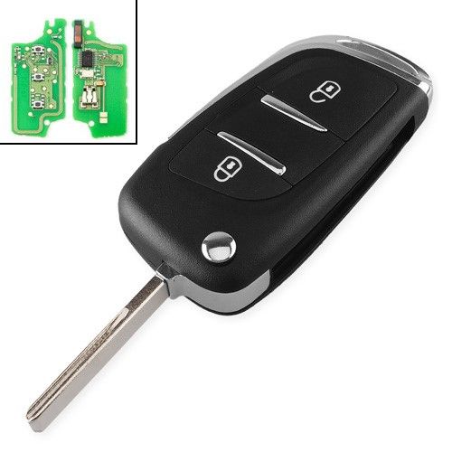 Ключ зажигания, чип ID46 PCF7961, 3 кнопки HU83, для Peugeot 207 307 407 607 7000005475 фото
