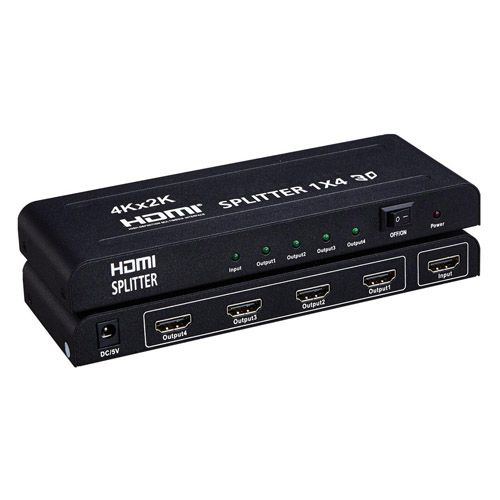 Коммутатор HDMI 1x4 порта, сплиттер, разветвитель 7000003753 фото