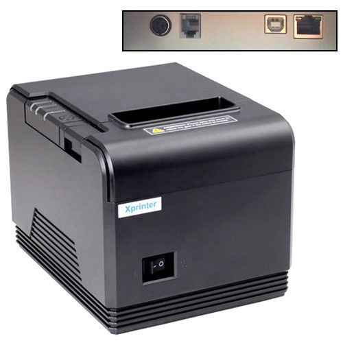 Термопринтер POS чековий принтер USB+LAN з автообрізанням XP-Q200 80мм 7000003916 фото