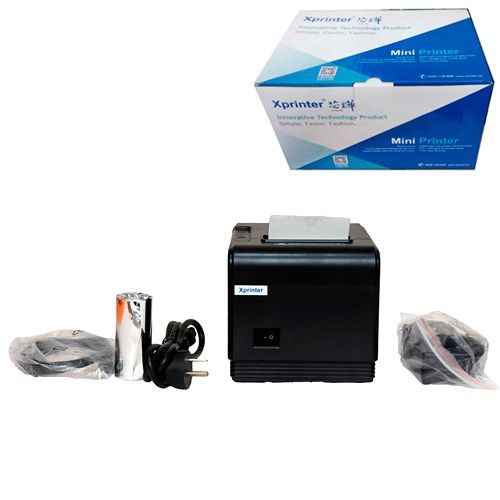 Термопринтер POS чековый принтер USB+LAN с автообрезкой XP-Q200 80мм 7000003916 фото