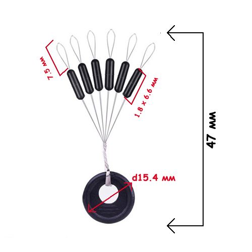 Стопор для скользящего поплавка 600шт, Рыболовный стопорок на леску 7000003561 фото