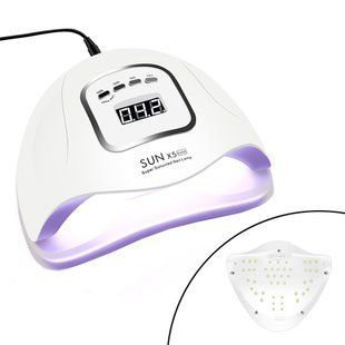 УФ-лампа для сушіння, нарощування гелевих нігтів SUN X5 MAX LED+UV 80Вт 7000002003 фото