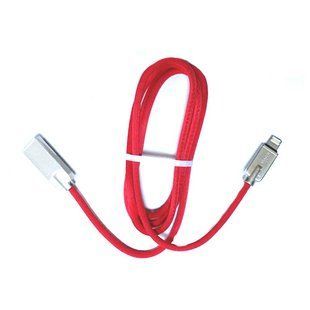 Кабель USB - Lightning 1м для Apple iPhone, iPad, iPod, в оплетке 7000005620 фото