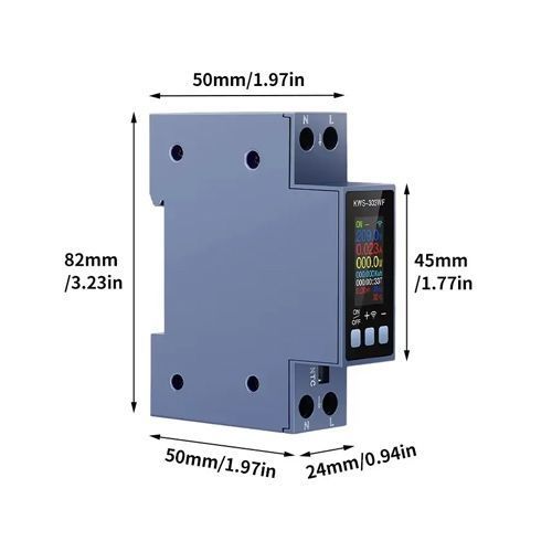 Wi-Fi счетчик электроэнергии однофазный 220В 40А DIN, защиты, KWS-303WF 7000007367 фото
