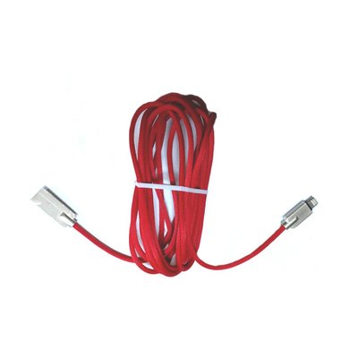 Кабель USB - Lightning 3м для Apple iPhone, iPad, iPod, в оплетке 7000005621 фото