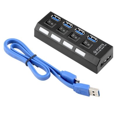 4-портовый USB 3.0 хаб с выключателями, до 5 Гбит/с 7000001620 фото