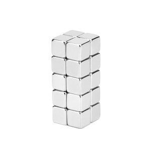 Магніти неодимові сильні 5x5x5мм N35 10шт 7000000604 фото