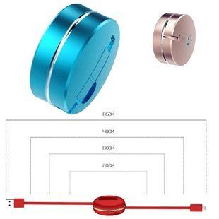 Вытяжной MicroUSB + Lightning кабель зарядка 2в1 7000003335 фото