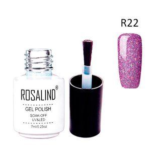 Гель-лак для нігтів манікюру 7мл Rosalind, шиммер, R22 аметистовий 7000005359 фото
