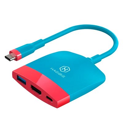 USB 3.0 Type-C - HDMI Type-C USB 3.0 хаб перехідник для Nintendo, HAGiBiS 7000006456 фото